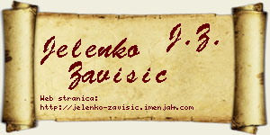 Jelenko Zavišić vizit kartica